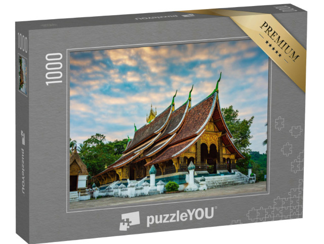 Puzzel 1000 stukjes „Gouden stadstempel Wat Xieng Thong, Luang Prabang, Laos“