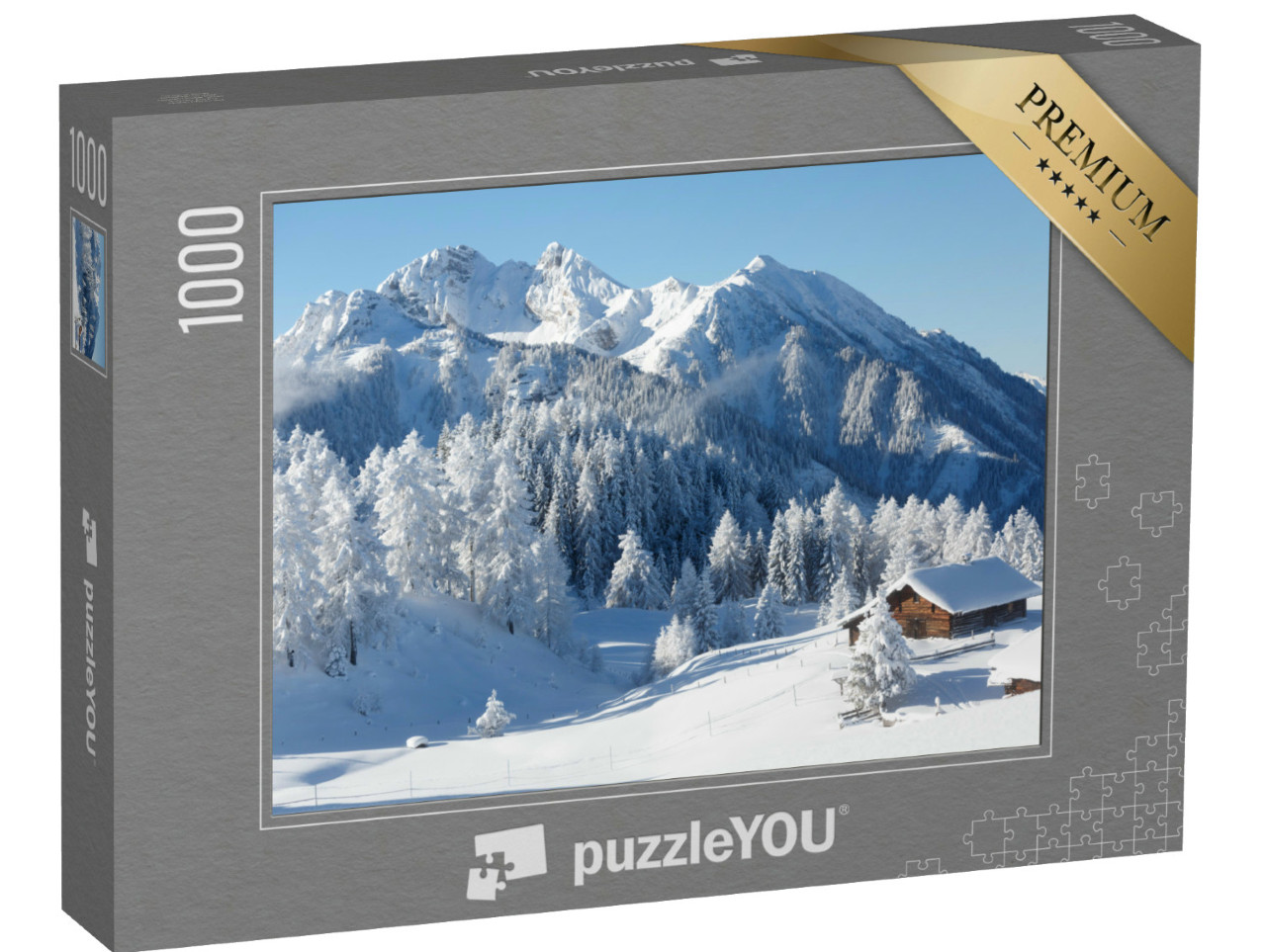 Puzzel 1000 stukjes „Winterwonderland in de Oostenrijkse Alpen“