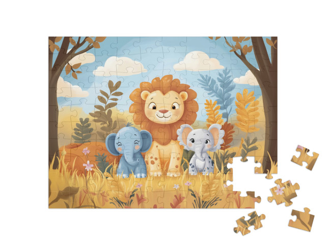 Puzzel 100 stukjes „Dierenvriendjes“
