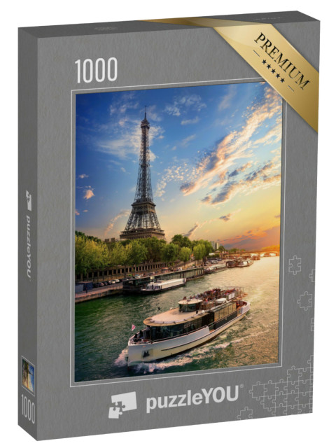 Puzzel 1000 stukjes „Parijs in het avondlicht“