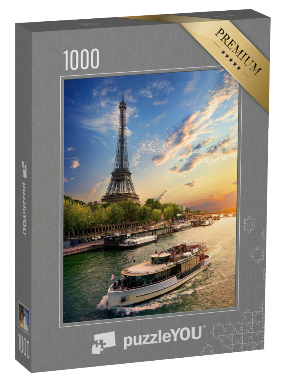 Puzzel 1000 stukjes „Parijs in het avondlicht“