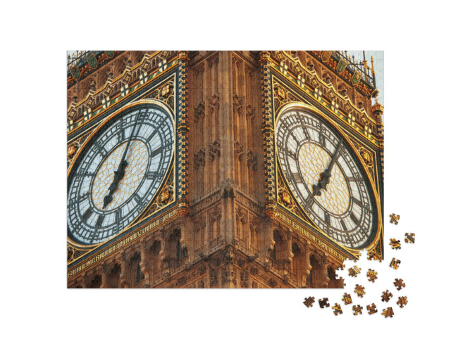 Puzzel 1000 stukjes „Close-up van de Big Ben in Londen“