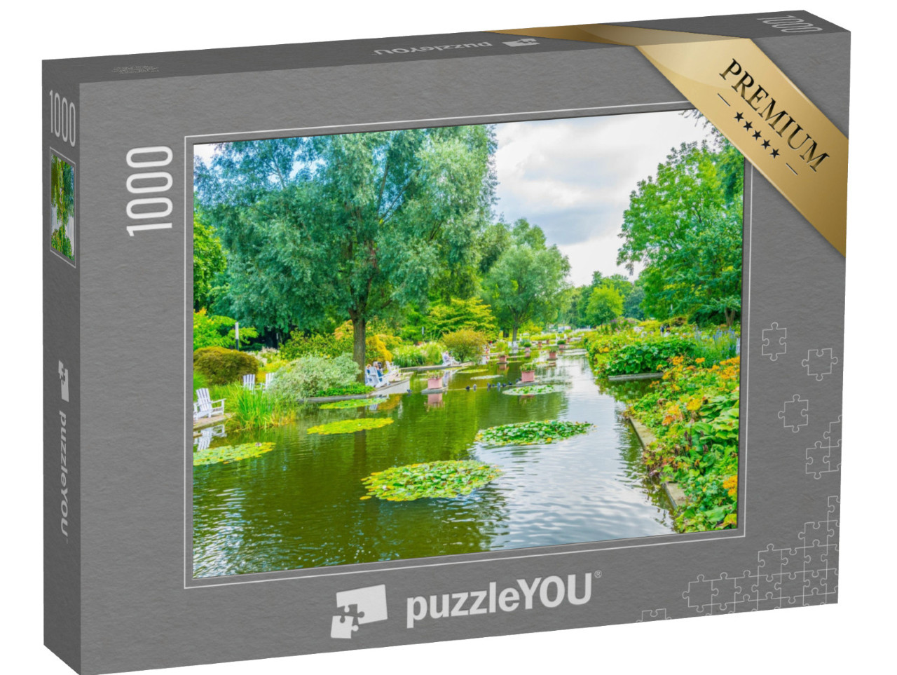 Puzzel 1000 stukjes „Planten un Blomen, oude botanische tuin in Hamburg“