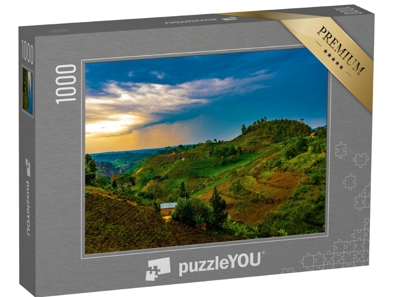 Puzzel 1000 stukjes „Queen Elizabeth National Park, Oeganda, Centraal-Afrika“