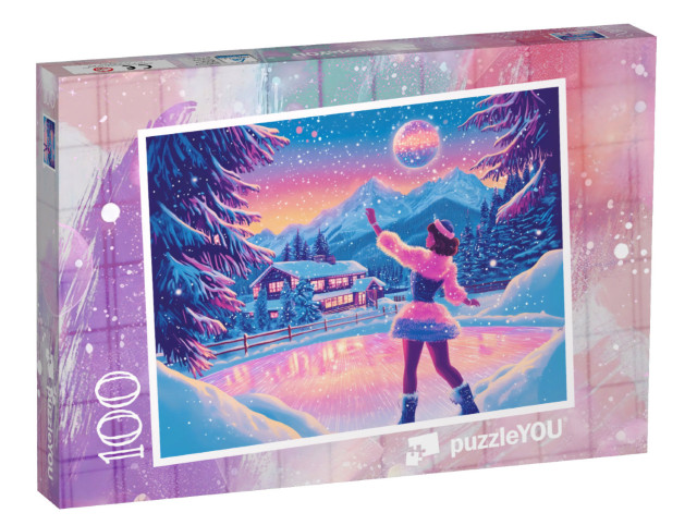 Puzzel 100 stukjes „Winterdroom met sterrenstof“
