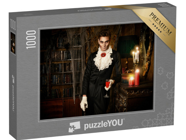 Puzzel 1000 stukjes „Een vampier in een elegante smoking“
