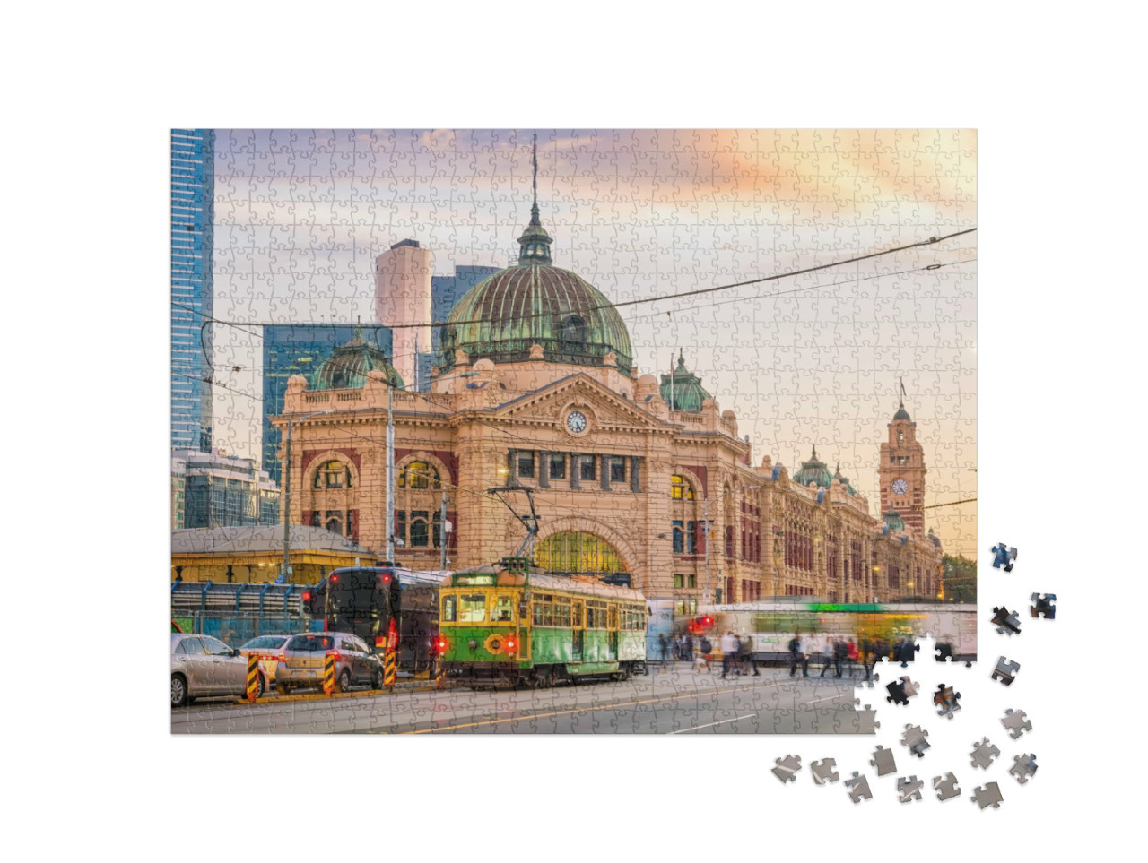 Puzzel 1000 stukjes „Melbourne Flinders Street treinstation, Australië“