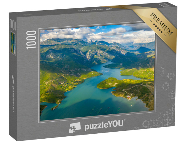 Puzzel 1000 stukjes „De adembenemende meren van Albanië“