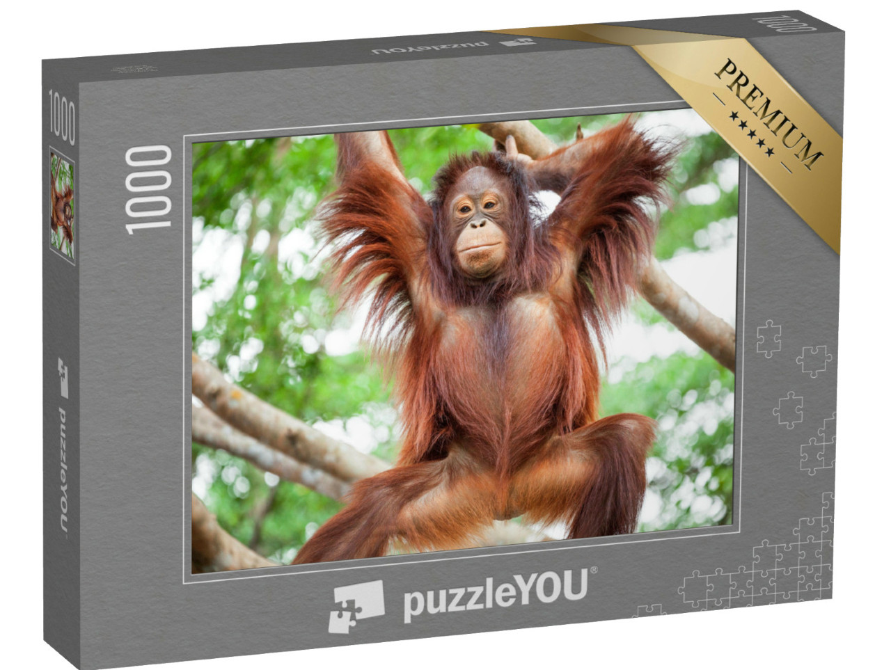 Puzzel 1000 stukjes „Orang-oetan“