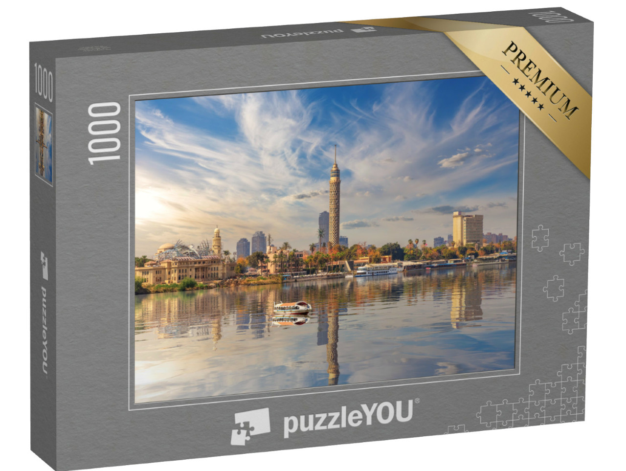 Puzzel 1000 stukjes „Centrum van Caïro aan de Nijl, Egypte“