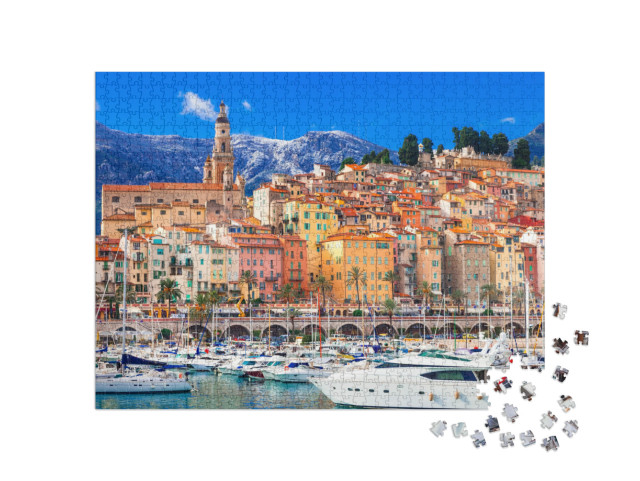 Puzzel 1000 stukjes „Luxe in Zuid-Frankrijk: vakantieoord Menton“
