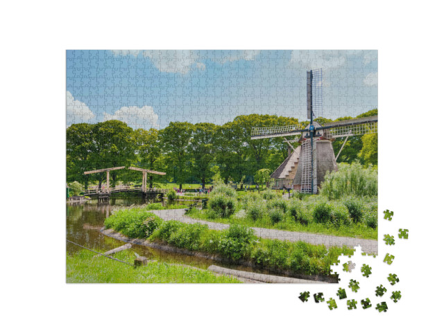 Puzzel 1000 stukjes „Het openluchtmuseum in Arnhem, Nederland“
