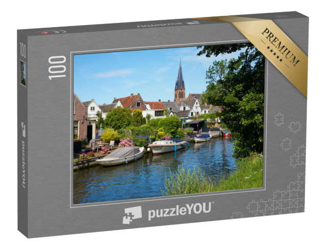 Puzzel 100 stukjes „Breukelen met de Vecht, provincie Utrecht“
