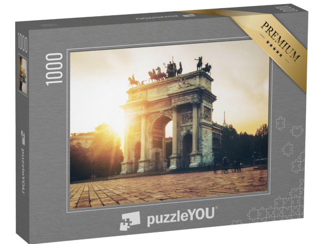 Puzzel 1000 stukjes „Arco della Pace in Milaan, Italië“