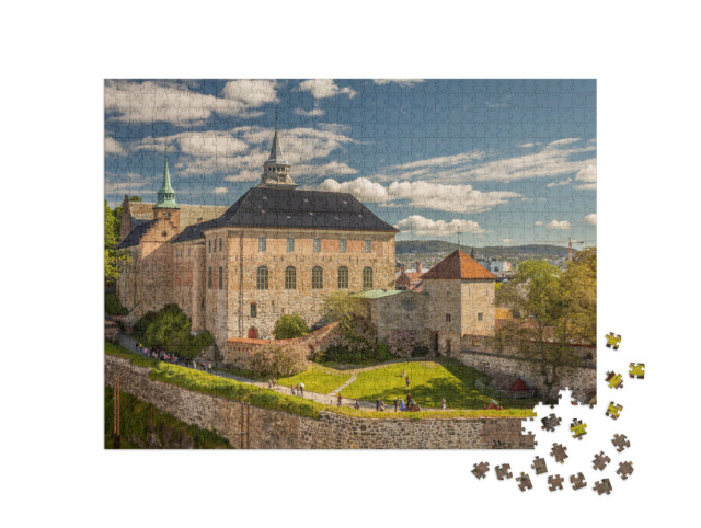 Puzzel 1000 stukjes „Akershus vesting in Oslo, Noorwegen“