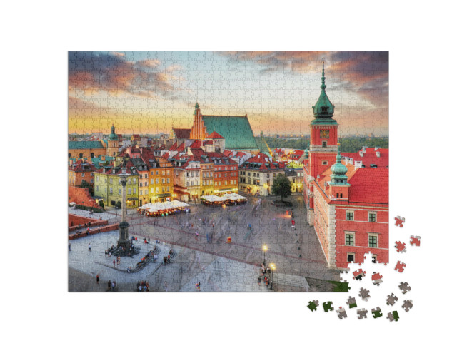 Puzzel 1000 stukjes „Oude binnenstad van Warschau, Polen“