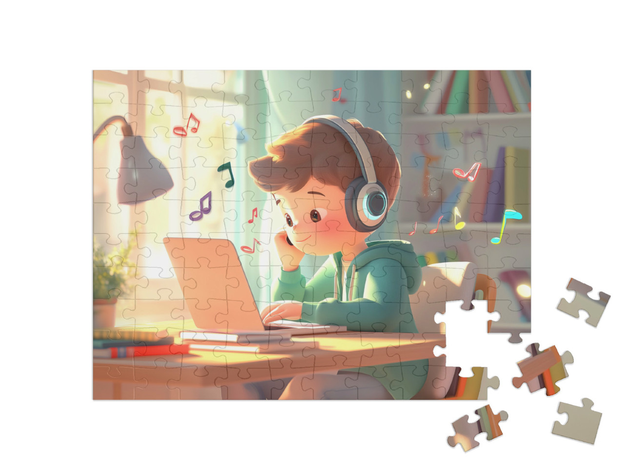 Puzzel 100 stukjes „Muziek van over de hele wereld“