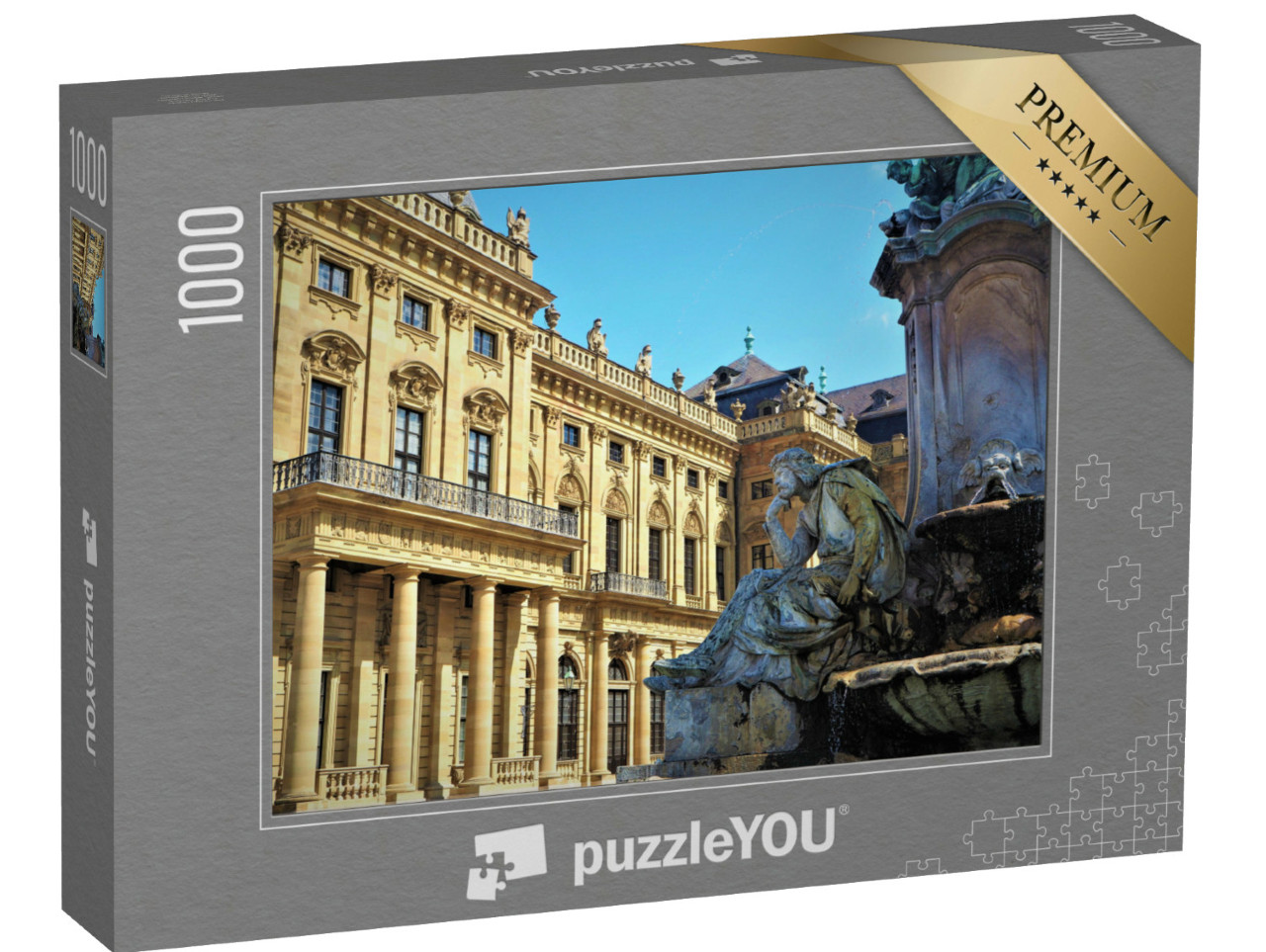 Puzzel 1000 stukjes „De oude binnenstad van Würzburg, Beieren, Duitsland“