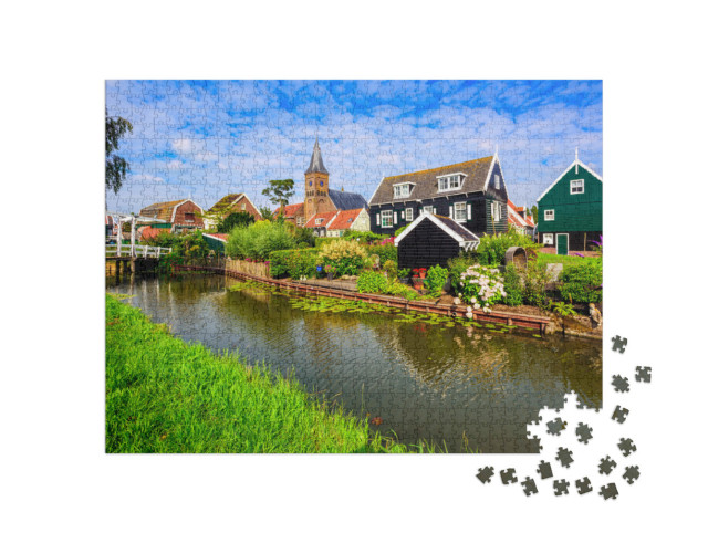 Puzzel 1000 stukjes „Marken, historisch dorp aan het Markermeer“
