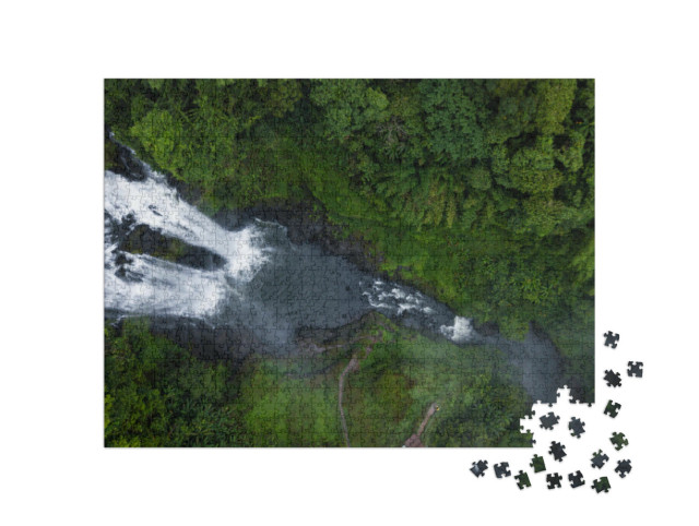 Puzzel 1000 stukjes „Uitzonderlijk uitzicht op het Bolaven Plateau, Laos“