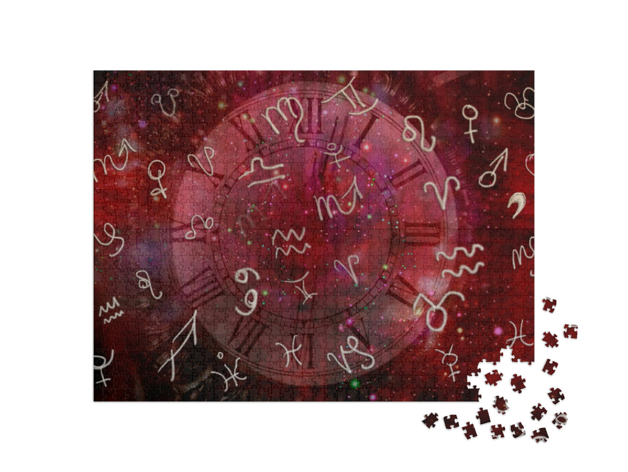 Puzzel 1000 stukjes „Mystiek en tekens van de dierenriem“