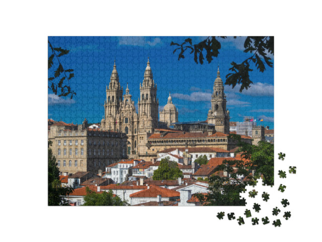 Puzzel 1000 stukjes „Santiago de Compostela in de provincie La Coruña, Spanje“