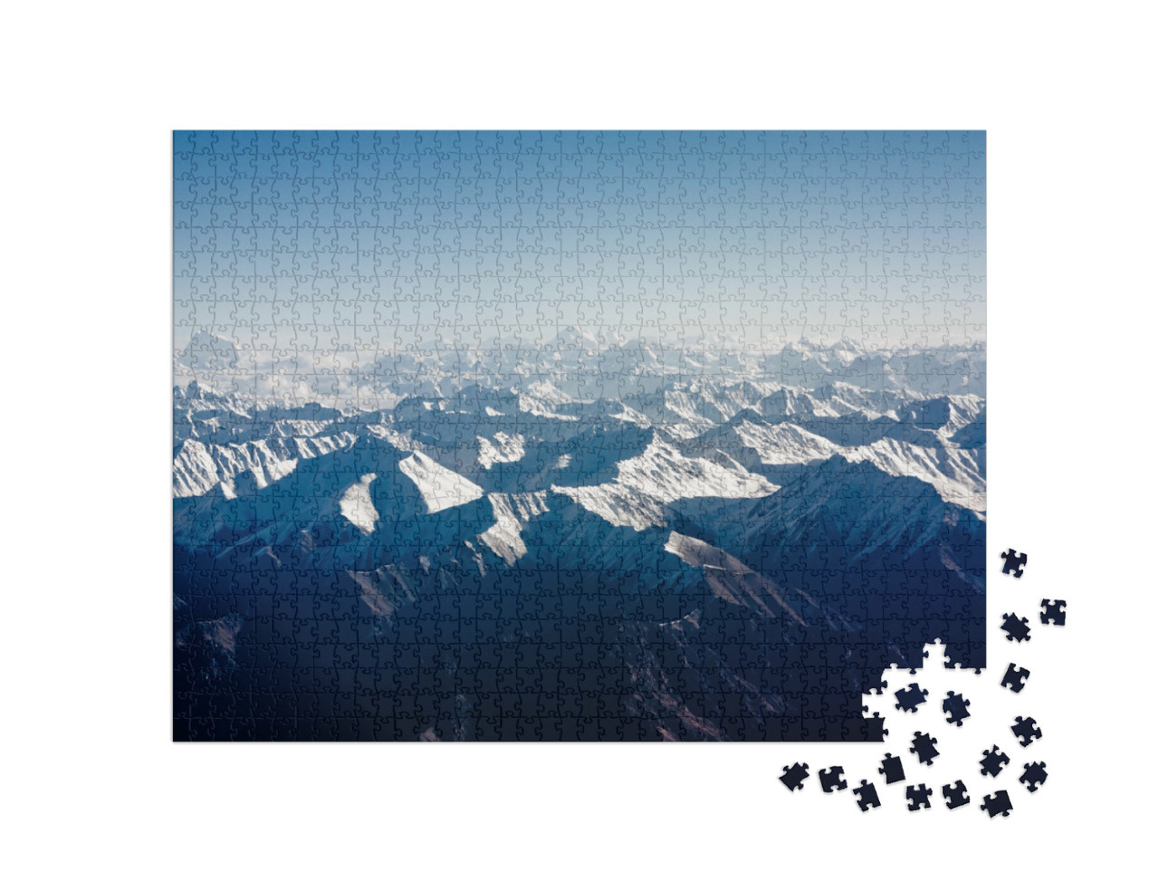 Puzzel 1000 stukjes „Uitzicht op het Himalayagebergte“