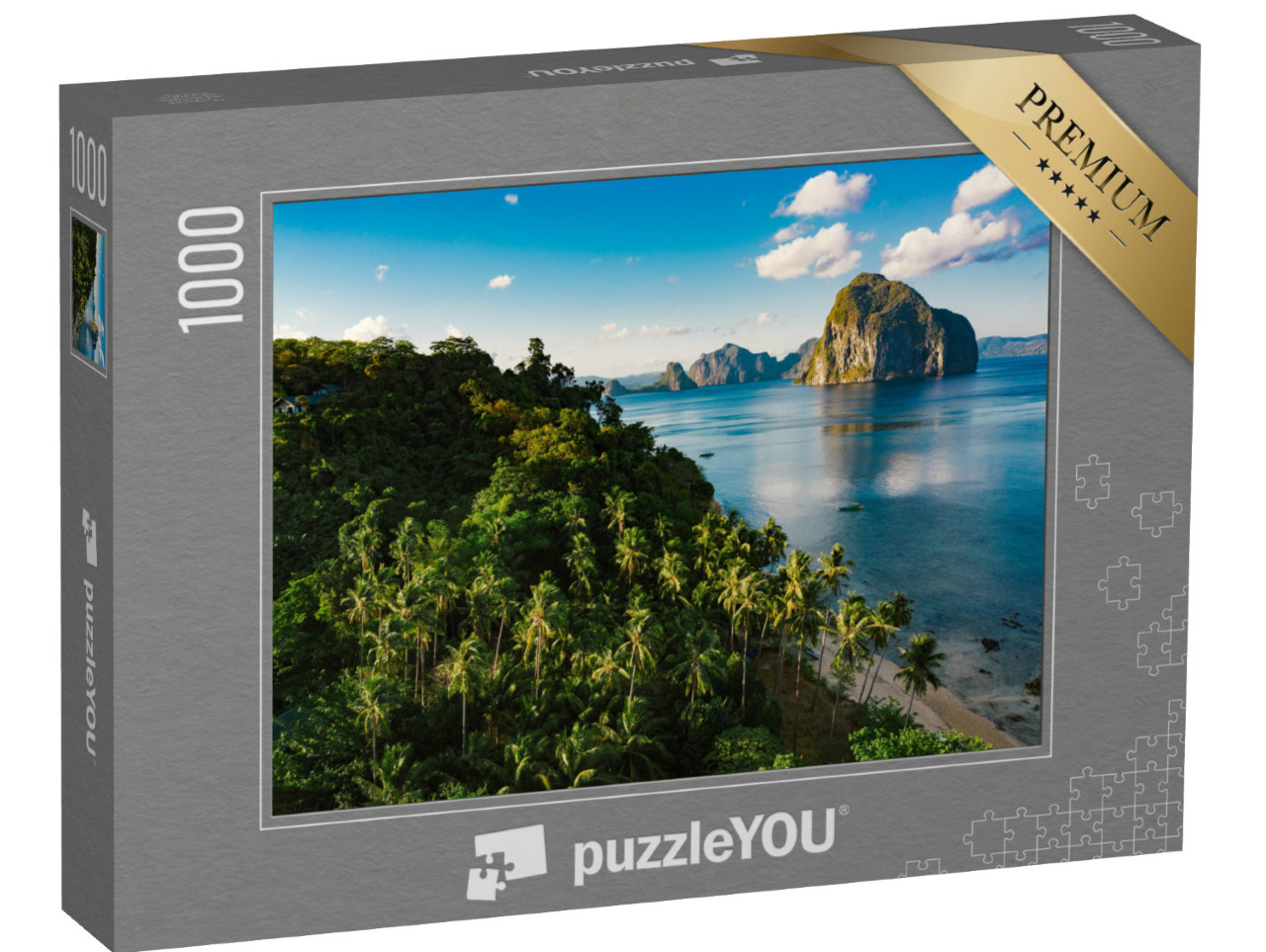 Puzzel 1000 stukjes „Las Cabanas strand, provincie Palawan, Filippijnen“