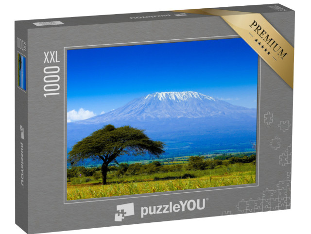 Puzzel 1000 stukjes XXL „Kilimanjaro op de Afrikaanse savanne“