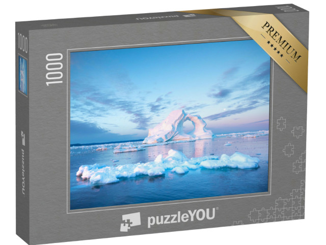 Puzzel 1000 stukjes „IJsberg bij zonsopgang“