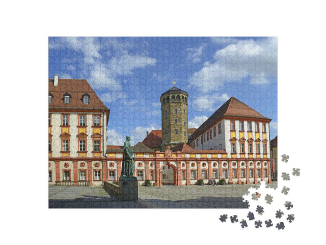 Puzzel 1000 stukjes „Oud Kasteel van Bayreuth: Wagner Festival in Beieren, Duitsland“