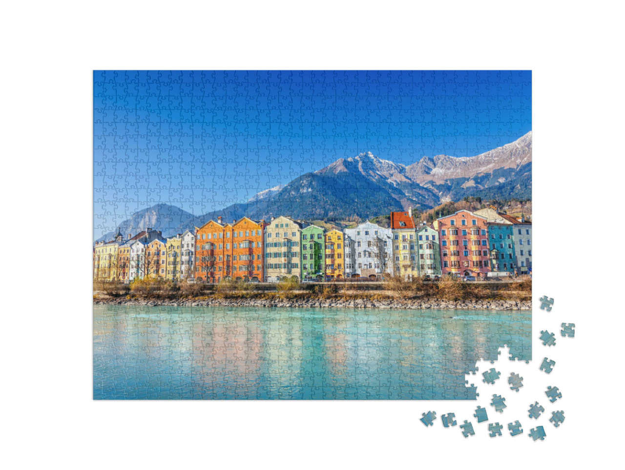 Puzzel 1000 stukjes „Stadsgezicht van Innsbruck, Oostenrijk“