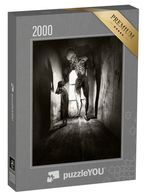 Puzzel 2000 stukjes „Meisjes en monsters“