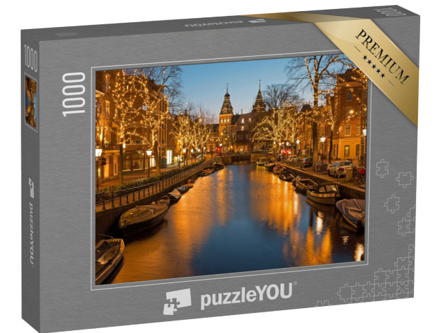 Puzzel 1000 stukjes „Kersttijd in Amsterdam“