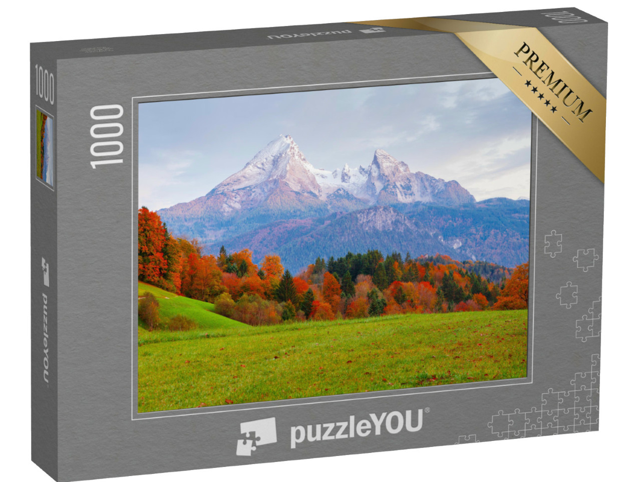 Puzzel 1000 stukjes „Watzmann bergmassief in prachtige herfstkleuren, Duitsland“
