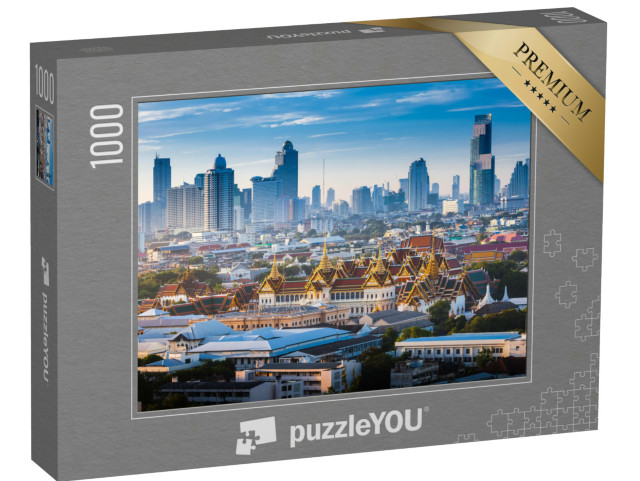 Puzzel 1000 stukjes „Het gouden Grand Palace van Bangkok“