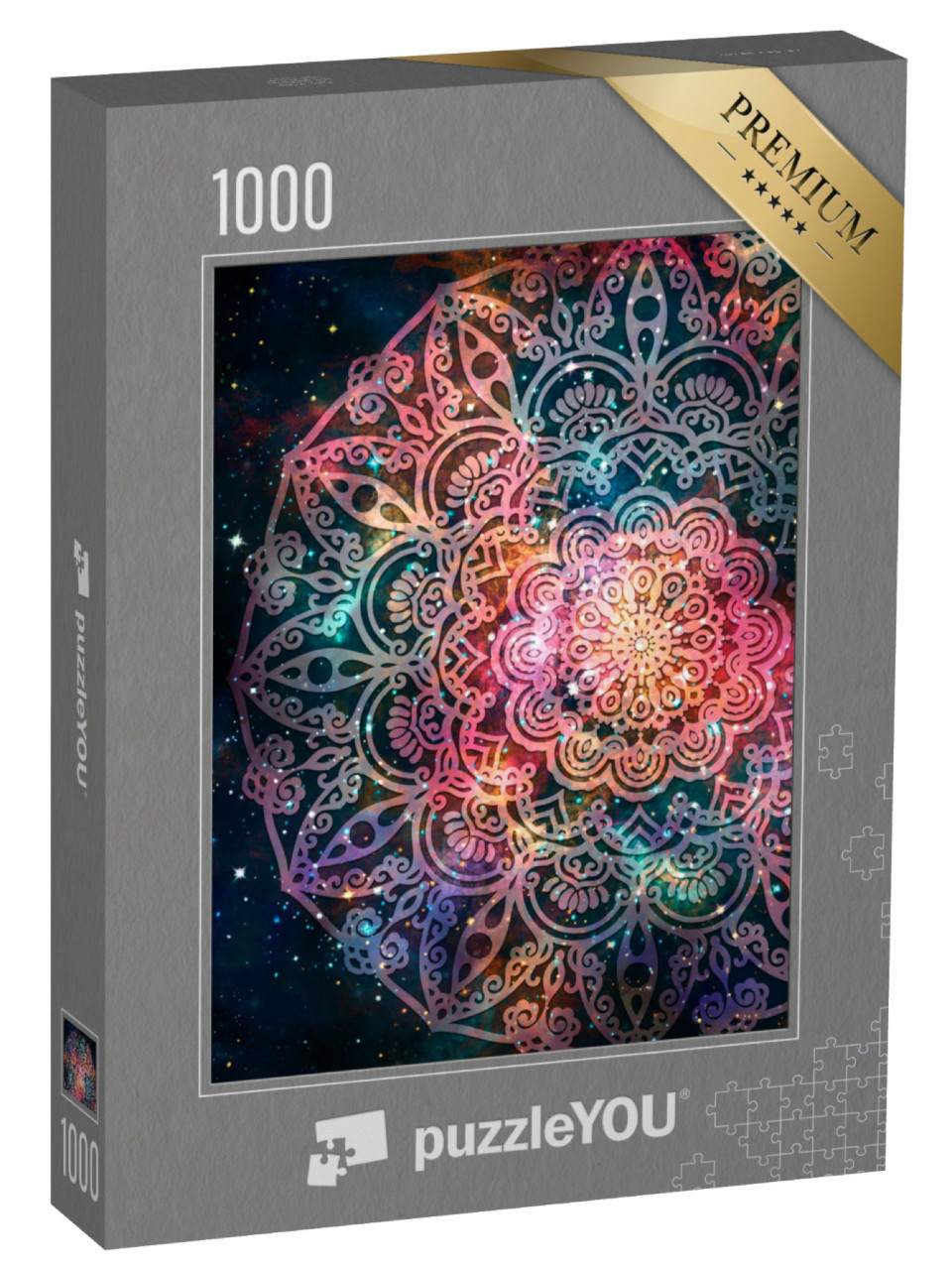 Puzzel 1000 stukjes „Een mandala in een sterrenstelsel“