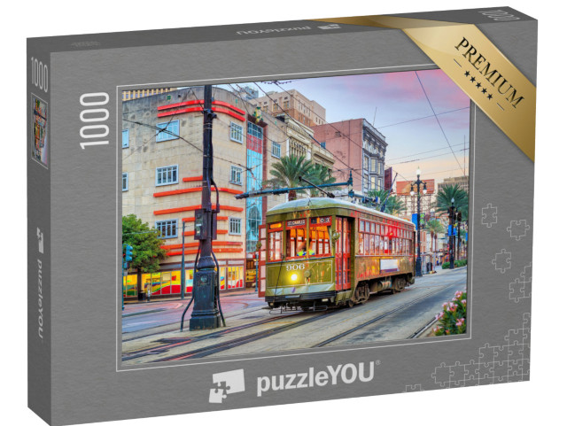 Puzzel 1000 stukjes „Tram in het centrum van New Orleans, VS“