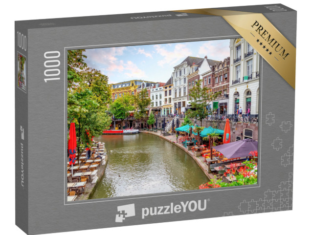 Puzzel 1000 stukjes „Jans Jansbrug, historische binnenstad van Utrecht, Nederland“