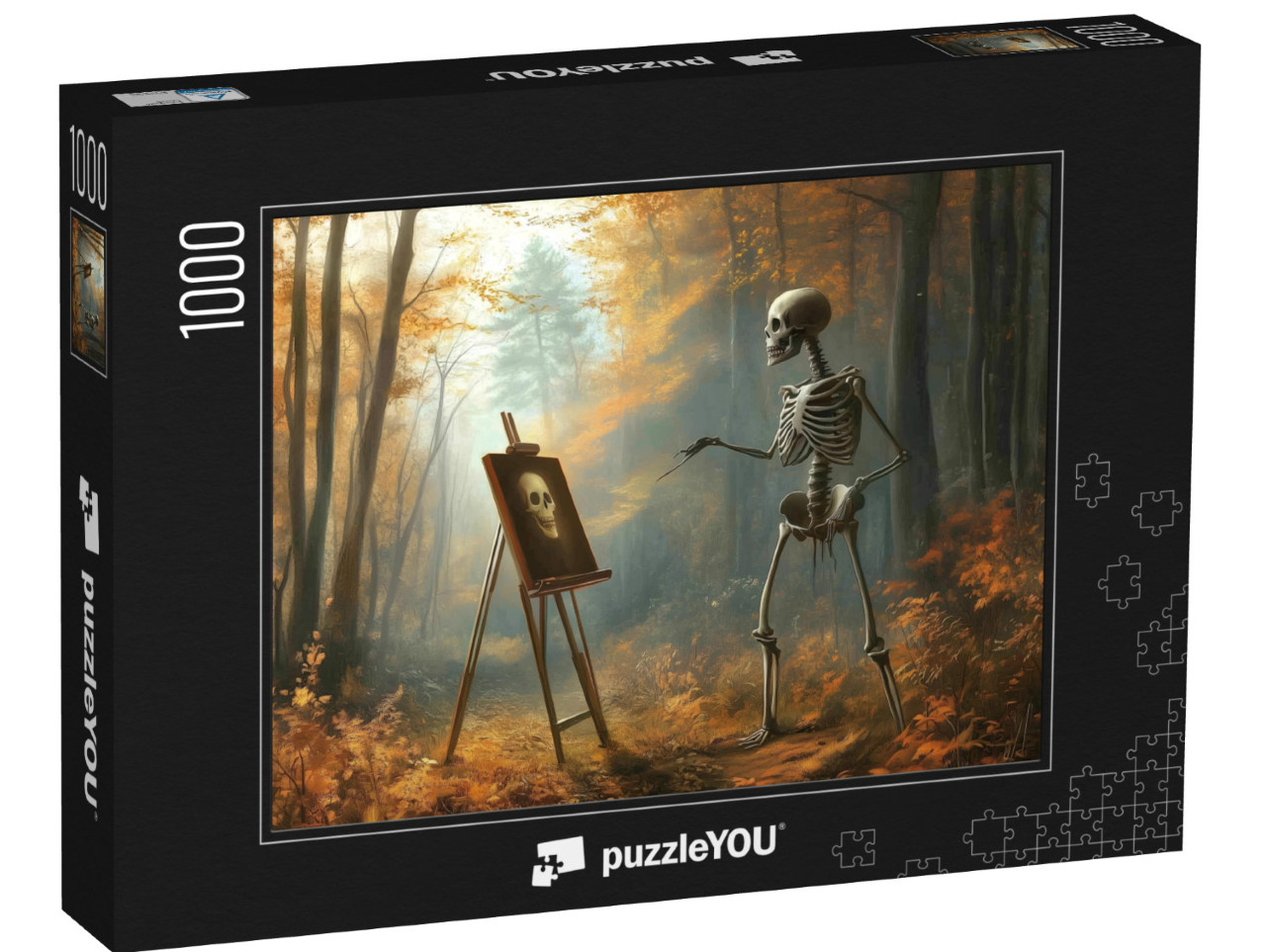 Puzzel 1000 stukjes „Skelet kunstenaar“