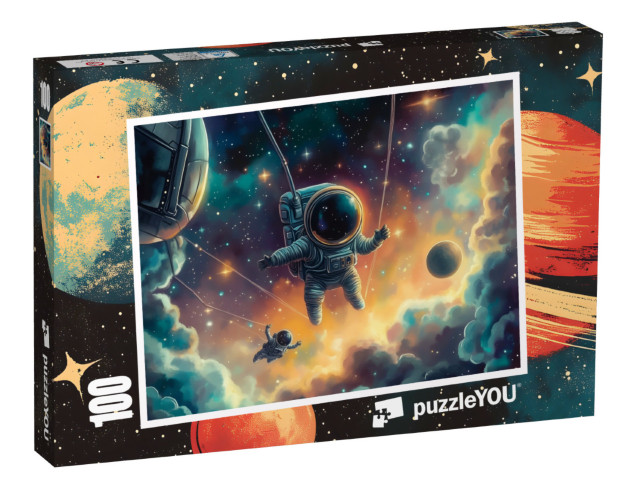Puzzel 100 stukjes „Op expeditie in de ruimte“