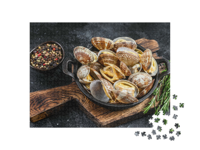 Puzzel 1000 stukjes „Mosselen vongole“