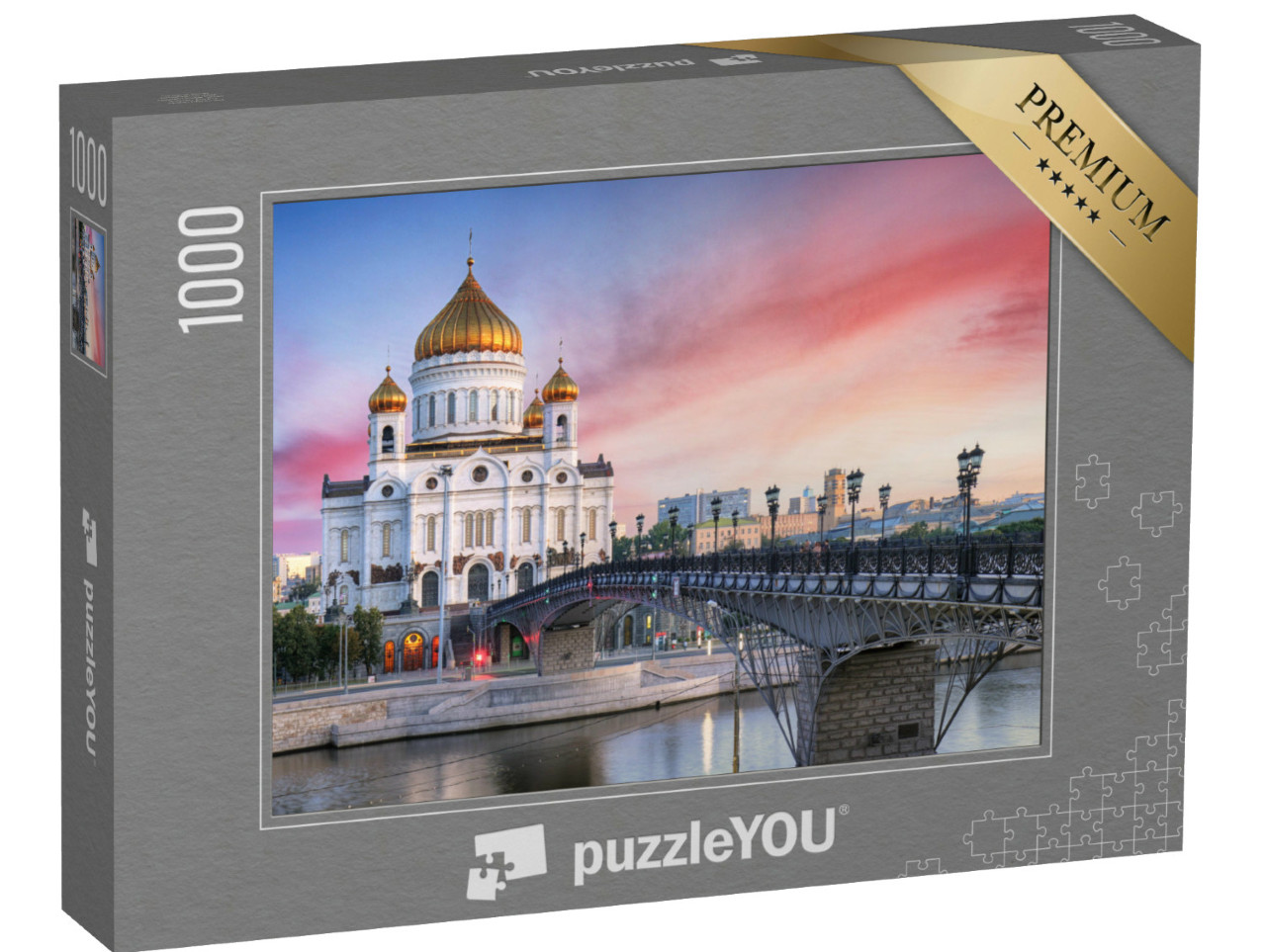 Puzzel 1000 stukjes „Kathedraal van Christus de Verlosser in Moskou, Rusland“
