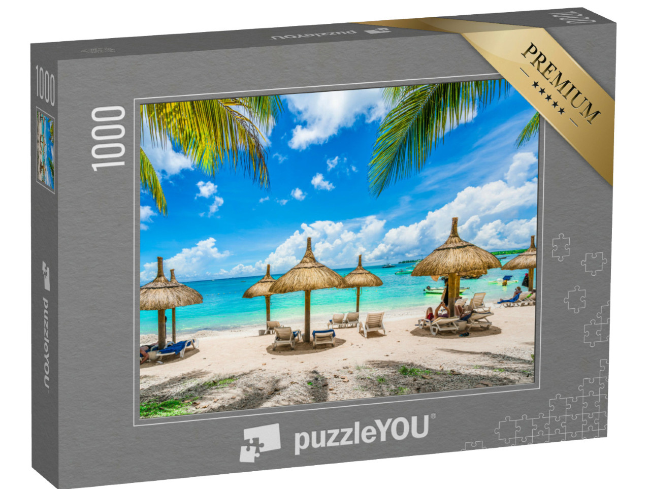 Puzzel 1000 stukjes „Strandparadijs in Mauritius“