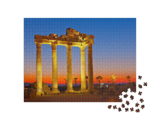 Puzzel 1000 stukjes „Oude ruïnes in Side, Turkije“