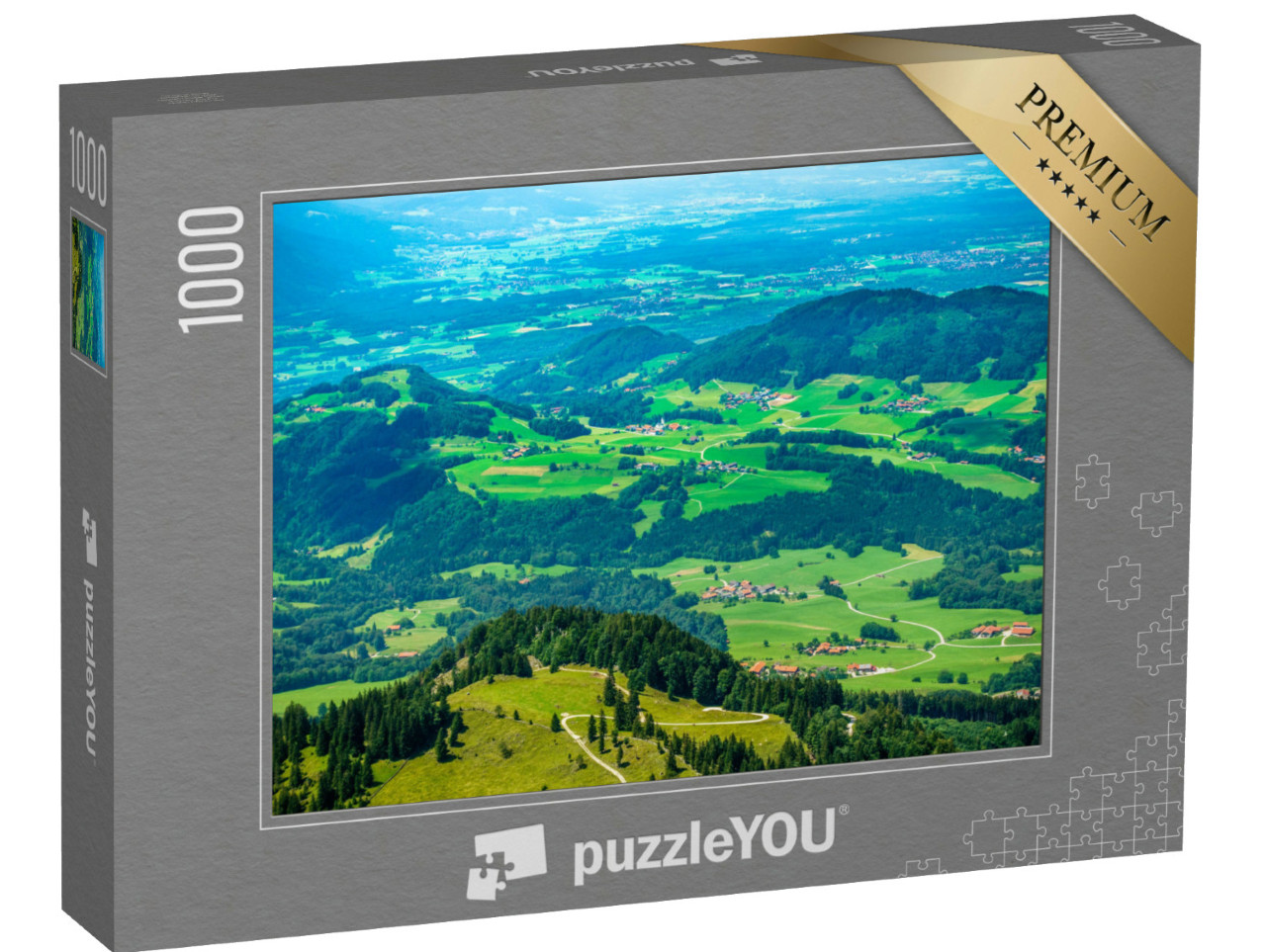 Puzzel 1000 stukjes „Uitzicht vanaf Hochries - Beieren“