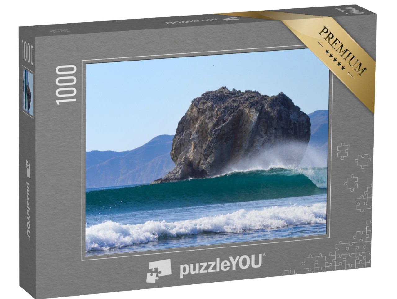 Puzzel 1000 stukjes „Perfecte golf bij de surfspot Witch's Rock, Costa Rica“