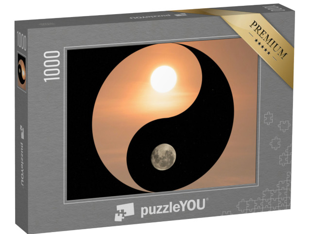 Puzzel 1000 stukjes „Symbool voor yin en yang“