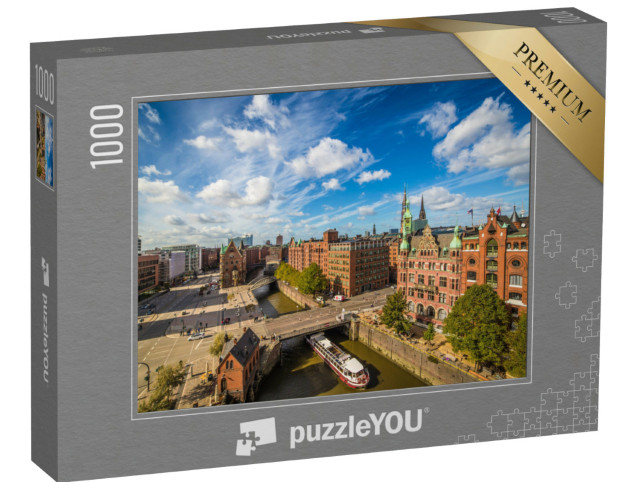 Puzzel 1000 stukjes „Speicherstadt in Hamburg: Werelderfgoed in Duitsland“