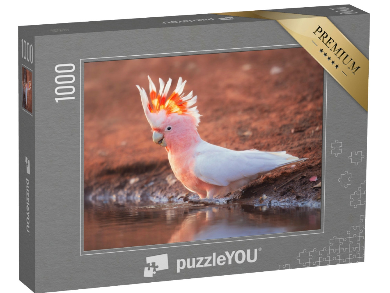 Puzzel 1000 stukjes „Wilde roze kaketoe“